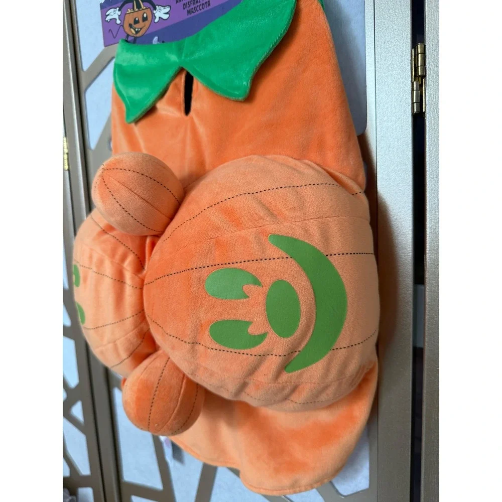 Disney Mickey Mouse Pumpkin Pet Costume Glow In The Dark Halloween Large L New
